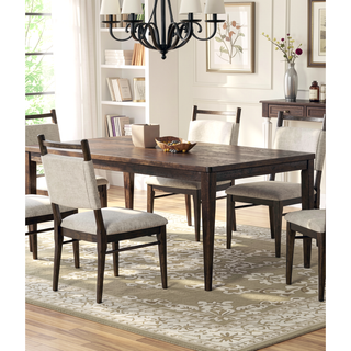 Sunvega Modern Dark Walnut Dining Table with Wegner Legs Engineered Wood