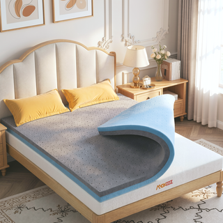 Sunvega 4 Inch High-Density Gel Memory Foam and Bamboo Mattress Topper Full for Pressure Relief