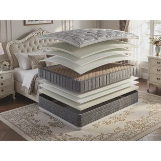 Sunvega 13.5" DreamFlex Plush Two Sided California King Mattress with Bamboo Cover