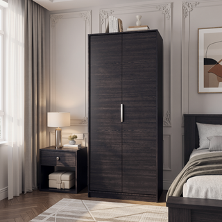 Sunvega Sleek Contemporary Armoire for Bedroom Office Living Room Storage
