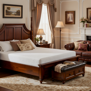 Sunvega Plush 8 Inch Gel Memory Foam Mattress with Double Jacquard Cover