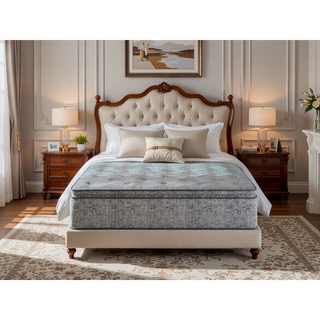 Sunvega Restonic 12" Hybrid Euro Top Plush Cooling Mattress with Marvelous Middle® Support