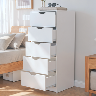 Sunvega Narrow Drawer Dresser with Pull-Out Mechanism and 5kg Drawer Capacity