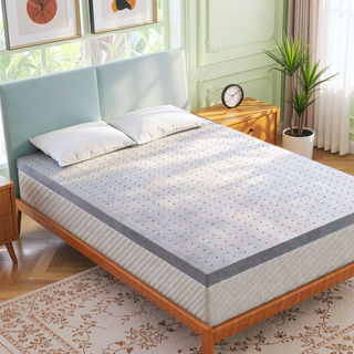 Sunvega King Size Cooling Gel Memory Foam Mattress Topper for Soft Pressure Relieving Sleep