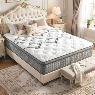 Sunvega Diamond Soto Cooling Copper Conforming Hybrid Luxurious Euro-Top Mattress