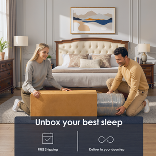 Sunvega 10 Inch Queen Size Breathable Cool Cover Memory Foam Hybrid Mattress