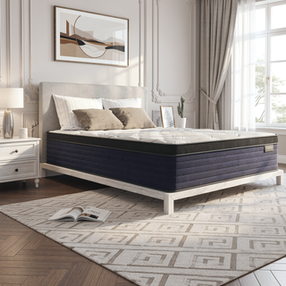 Sunvega Diamond Cleo Cooling Copper Memory Foam Hybrid Mattress with Euro-Top 14" Firm
