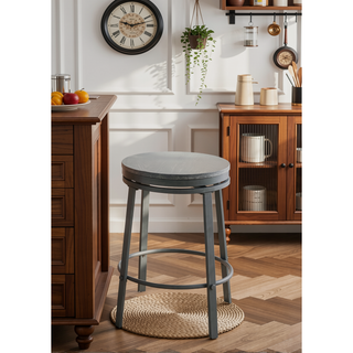 Sunvega Compact Kitchen Dining Counter Stool Set of 2 with Swivel Seat