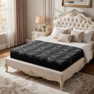 Sunvega Diamond Matrix Copper Cooling Hybrid Waterfall Top Mattress with Medium Feel