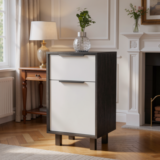 Sunvega Luxor Z Nightstand with One Cabinet and Drawer Superior Top