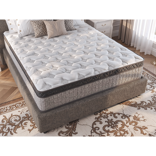 Sunvega 12 Inch King Diamond Hybrid Cooling Gel Memory Foam Mattress for Pressure Relief and Motion Isolation