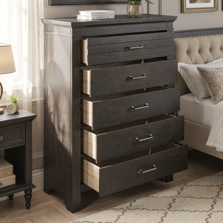 Sunvega White Finish Transitional Style Wooden Nightstand with 2 Dovetail Drawers