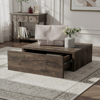 Sunvega Wall-Mounted Floating Nightstand with Spacious Drawer for Modern Bedroom