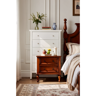 Sunvega Primo White Chest with Durable Print Finish and French Dovetail Drawers