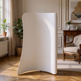 Sunvega Mid-Century Modern White Nightstand with 3 Spacious Drawers for Bedroom