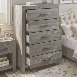 Sunvega Natural Finish Full Bed with Headboard Footboard and Rails