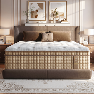 Sunvega Queen Hybrid Mattress with Cooling Gel Memory Foam and Pocket Springs for Support