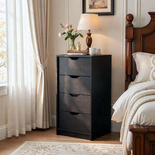 Sunvega Dillon 5 Narrow Drawer Dresser Tall Chest of Drawers with Pull-Out Mechanism