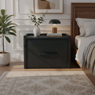 Sunvega Floating Nightstand Calion with Accessible Storage and Versatile Top Surface