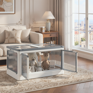 Sunvega Stackable Storage Bins with Wheels Lids Collapsible and Folding Design