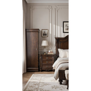 Sunvega Platinum 5-Drawer Chest with Metal Handles for Generous Storage