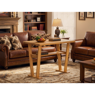 Sunvega Modern Farmhouse Solid Wood Expandable Dining Table with Storage