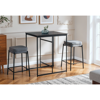 Sunvega Modern 32 Inch Rectangular Black Counter Height Dining Table