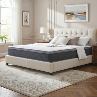 Sunvega Plush Euro Top Gel Memory Foam Hybrid Mattress with Pocket Coils