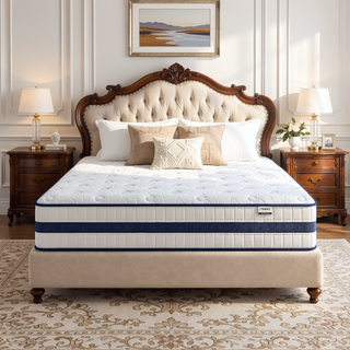 Sunvega 12 Inch King Hybrid Mattress with Cooling Memory Foam and Pocket Coils for Motion Isolation