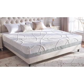 Sunvega Medium Firm 12 Inch Green Tea & Charcoal Infused Memory Foam Mattress for Freshness