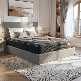Sunvega Diamond Matrix Copper Cooling Hybrid Waterfall Top Mattress with Medium Feel