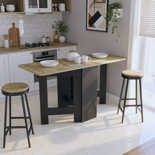 Sunvega Space-Saving Gateleg Folding Table with Compact Design and Sturdy Build