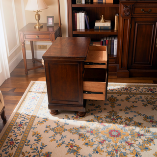 Sunvega Wood Nightstand with Hidden Feltlined Jewelry Drawer and Cedar Lined Bottom