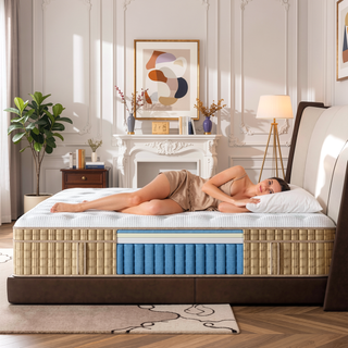 Sunvega 14 Inch King Mattress with Cooling Gel Memory Foam and Pocket Springs