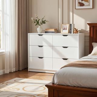 Sunvega Dillon 2 Drawers Nightstand with Large Storage Top Surface