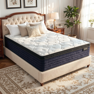 Sunvega Diamond Cleo Cooling Copper Memory Foam Hybrid Mattress with Euro-Top 14" Firm