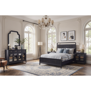 Sunvega Nightstand with Tempered Glass Doors and 1 Storage Drawer