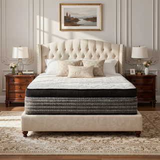 Sunvega 16" Queen Size Hybrid Mattress with Cooling Gel Memory Foam and Euro Top