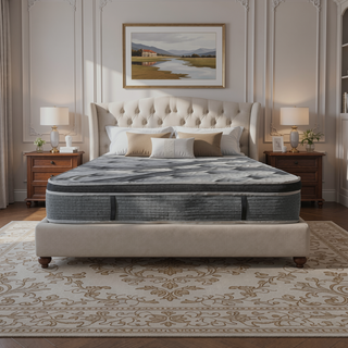 Sunvega Plush Euro Top Hybrid Pocket Coil Full Size Mattress in a Box