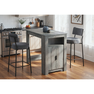 Sunvega Contemporary 48 Inch Rectangular Counter Height Dining Table with Storage