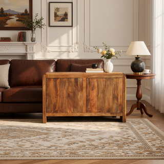 Sunvega Solid Oak Four Drawer Chest with Hand-Distressed Tiger Finish