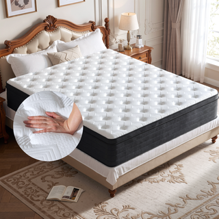 Sunvega Twin Size 8 Inch Hybrid Mattress with Cooling Memory Foam and Pocket Springs