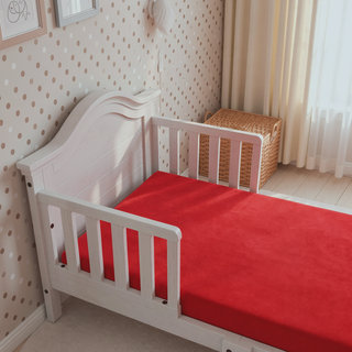 Sunvega Kids 5 Inch Red Twin Mattress with Water Resistant Cover and Memory Foam