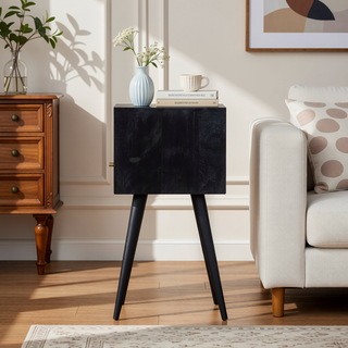 Sunvega Timeless Elegance Functional and Stylish Mini Nightstand with Drawer