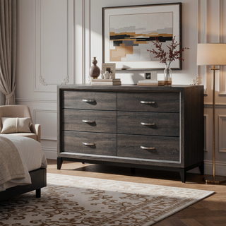 Sunvega Modern Contemporary White Finish Wooden Nightstand with 2 Dovetail Drawers