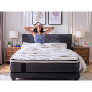 Sunvega 10 Inch Cooling Gel Memory Foam Hybrid Mattress with Pocket Springs for Medium Firmness
