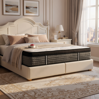 Sunvega 16" Queen Size Hybrid Mattress with Cooling Gel Memory Foam and Euro Top