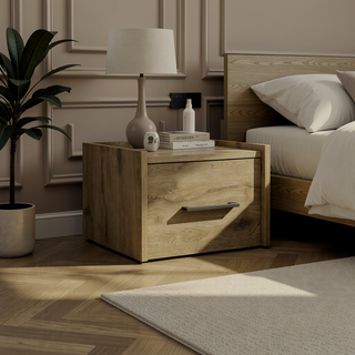 Sunvega Floating Nightstand with Handy Drawer and Surface for Bedroom Storage