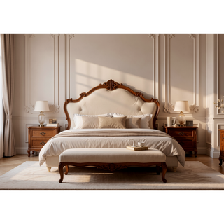 Sunvega Modern Glam Nightstand with USB Ports and Embossed Drawers Bedroom Cabinet