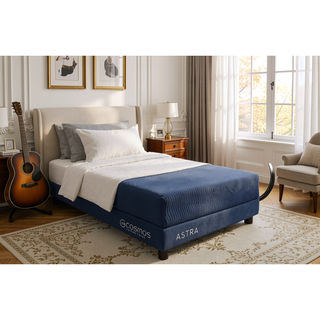 Sunvega 12" Foam Core Mattress with Memory Foam and Super Soft Fabric Cover